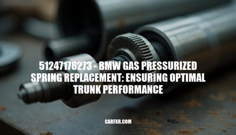 51247178273 - BMW Gas Pressurized Spring Replacement: Ensuring Optimal Trunk Performance