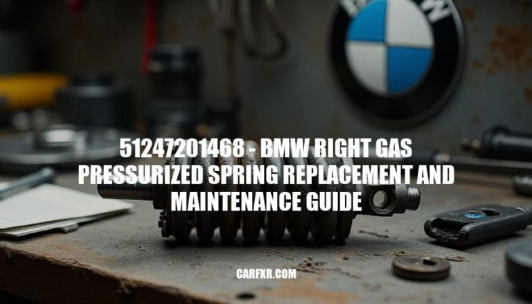 51247201468 - BMW Right Gas Pressurized Spring Replacement and Maintenance Guide