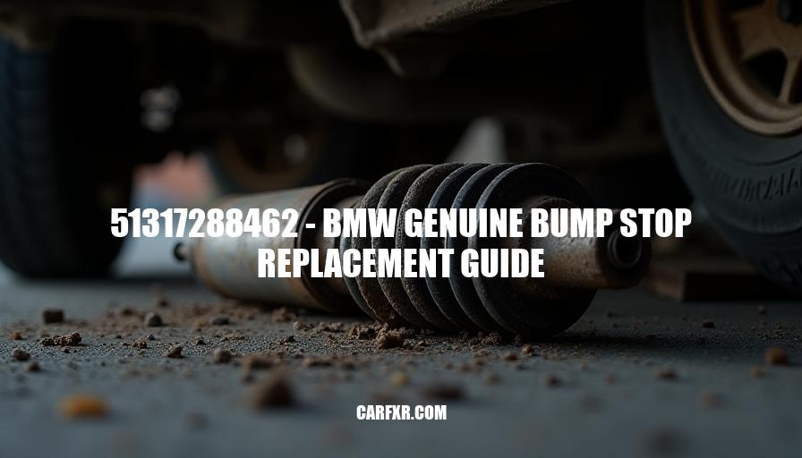 51317288462 - BMW Genuine Bump Stop Replacement Guide