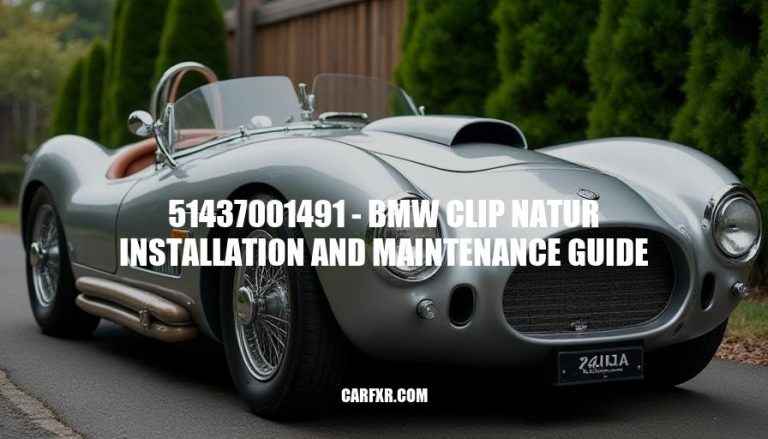 51437001491 - BMW Clip Natur Installation and Maintenance Guide