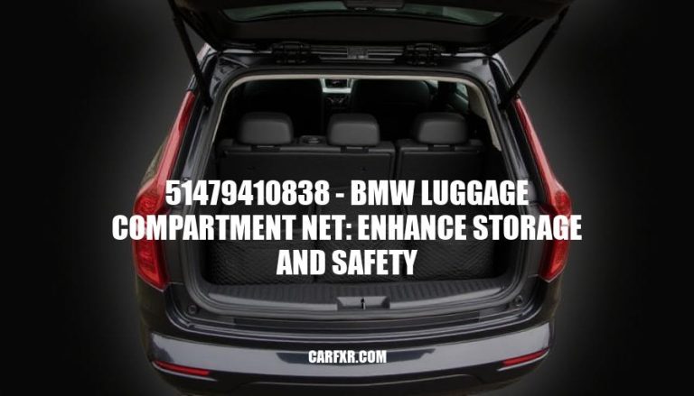 51479410838 - BMW Luggage Compartment Net: Enhance Storage and Safety