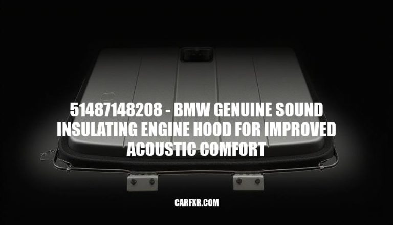 51487148208 - BMW Genuine Sound Insulating Engine Hood for Improved Acoustic Comfort