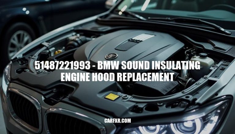 51487221993 - BMW Sound Insulating Engine Hood Replacement