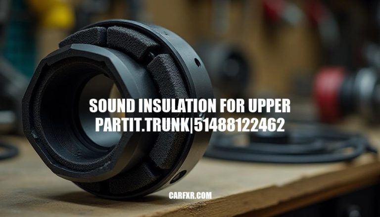 51488122462 - BMW Sound Insulation for Upper Partition Trunk: Genuine Component