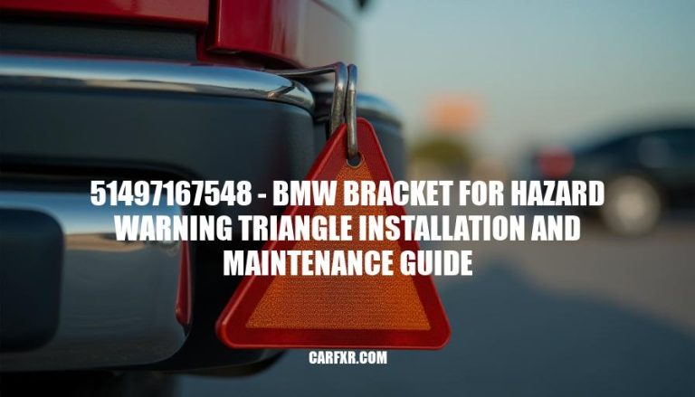 51497167548 - BMW Bracket for Hazard Warning Triangle Installation and Maintenance Guide