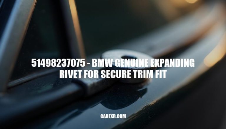 51498237075 - BMW Genuine Expanding Rivet for Secure Trim Fit