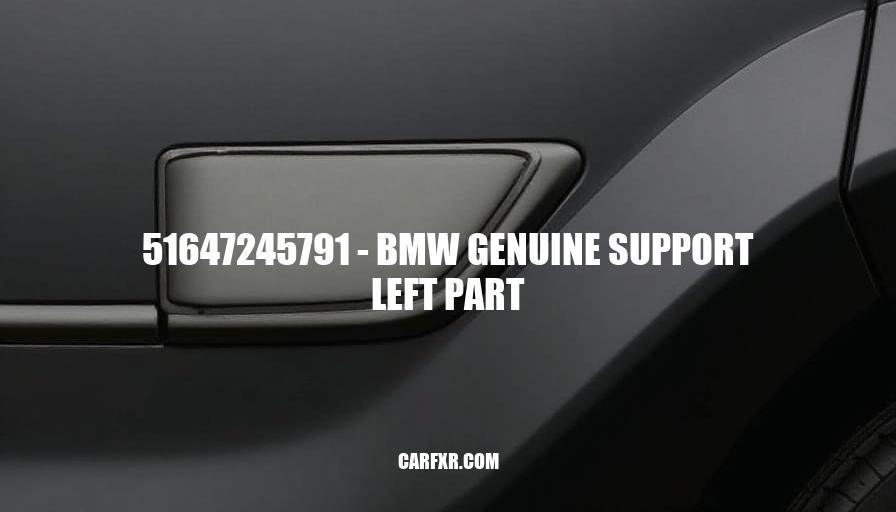 51647245791 - BMW Genuine Support Left Part