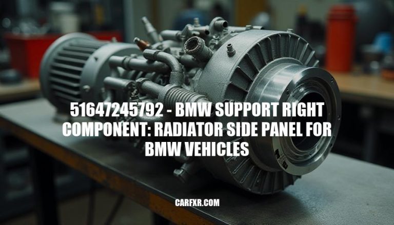 51647245792 - BMW Support Right Component: Radiator Side Panel for BMW Vehicles