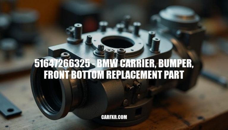 51647266325 - BMW Carrier, Bumper, Front Bottom Replacement Part