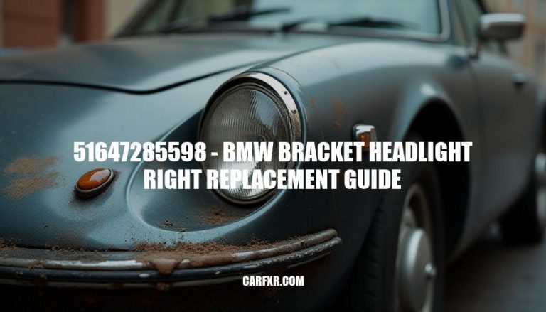 51647285598 - BMW Bracket Headlight Right Replacement Guide