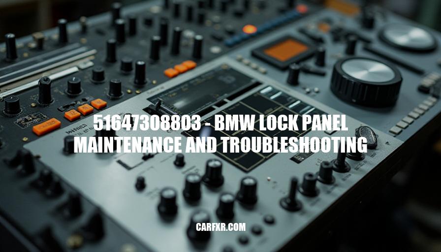 51647308803 - BMW Lock Panel Maintenance and Troubleshooting