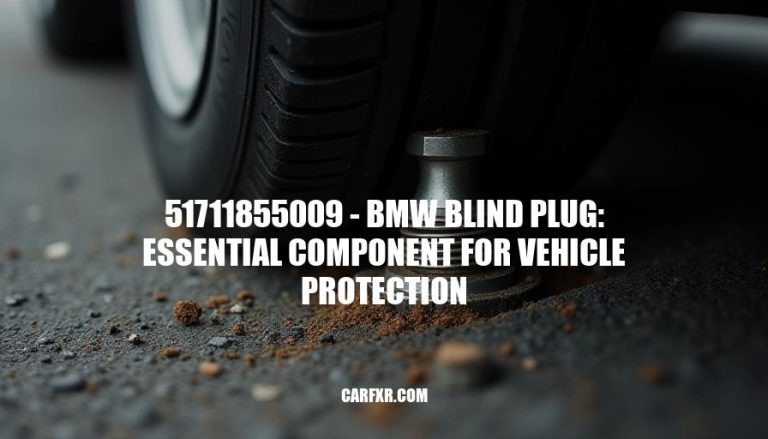 51711855009 - BMW Blind Plug: Essential Component for Vehicle Protection