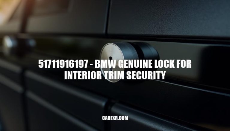 51711916197 - BMW Genuine Lock for Interior Trim Security