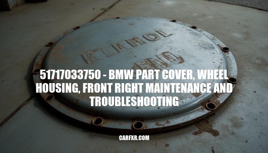 51717033750 - BMW Part Cover, Wheel Housing, Front Right Maintenance and Troubleshooting