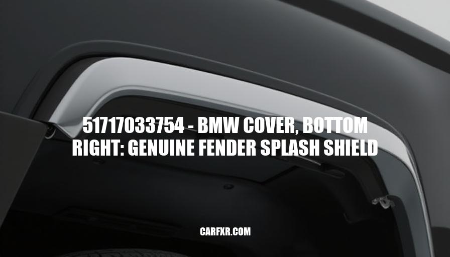 51717033754 - BMW Cover, Bottom Right: Genuine Fender Splash Shield