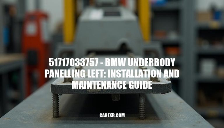 51717033757 - BMW Underbody Panelling Left: Installation and Maintenance Guide