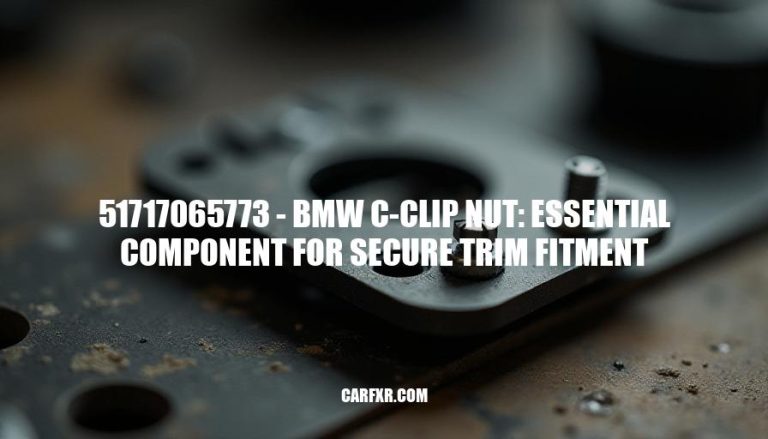 51717065773 - BMW C-Clip Nut: Essential Component for Secure Trim Fitment