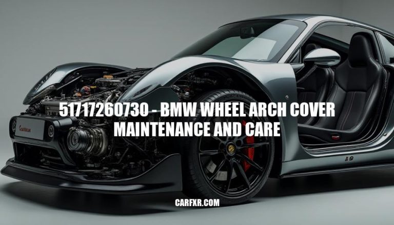 51717260730 - BMW Wheel Arch Cover Maintenance and Care