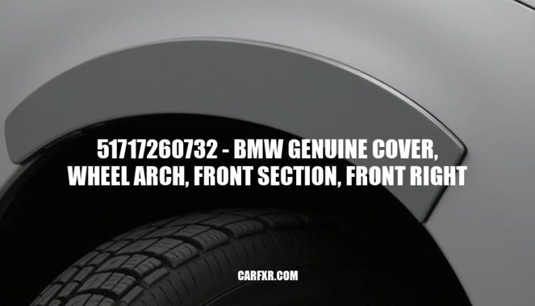 51717260732 - BMW Genuine Cover, Wheel Arch, Front Section, Front Right