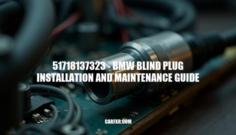 51718137323 - BMW Blind Plug Installation and Maintenance Guide