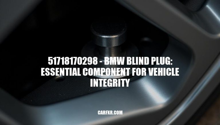 51718170298 - BMW Blind Plug: Essential Component for Vehicle Integrity