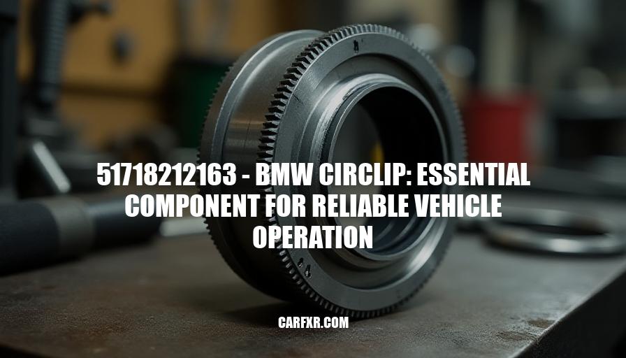 51718212163 - BMW Circlip: Essential Component for Reliable Vehicle Operation