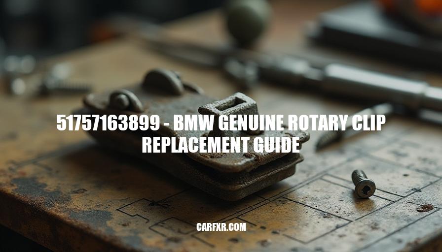 51757163899 - BMW Genuine Rotary Clip Replacement Guide