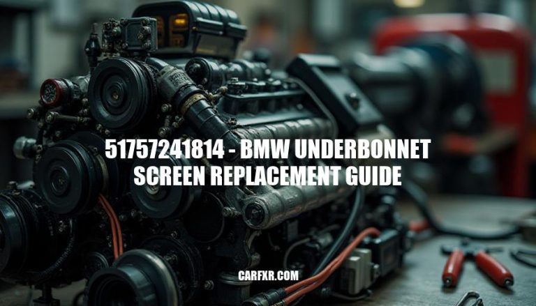 51757241814 - BMW Underbonnet Screen Replacement Guide