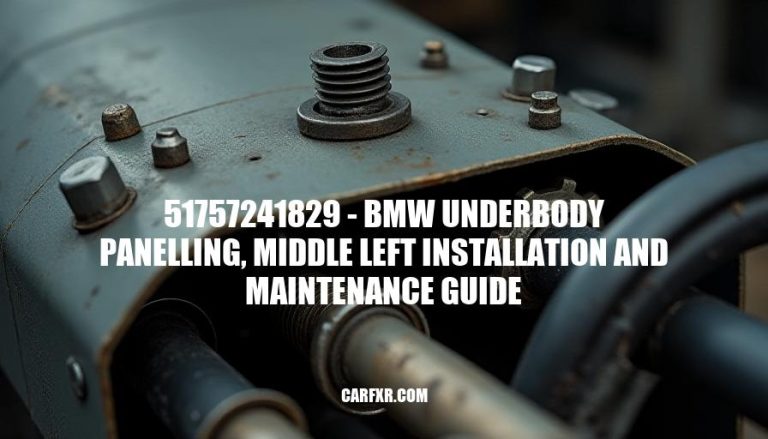 51757241829 - BMW Underbody Panelling, Middle Left Installation and Maintenance Guide