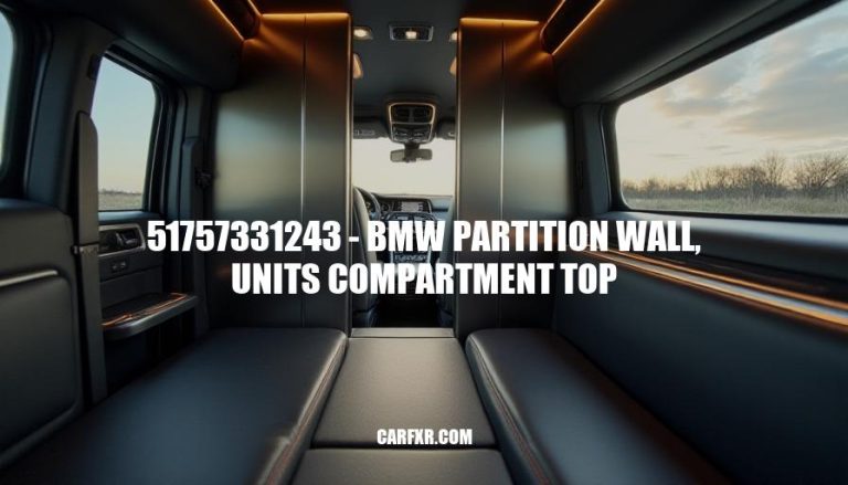 51757331243 - BMW Partition Wall, Units Compartment Top