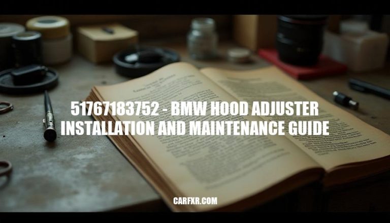 51767183752 - BMW Hood Adjuster Installation and Maintenance Guide