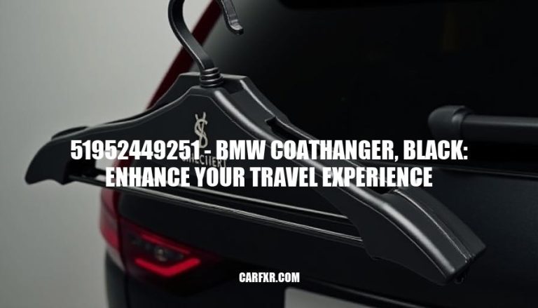 51952449251 - BMW Coathanger, Black: Enhance Your Travel Experience