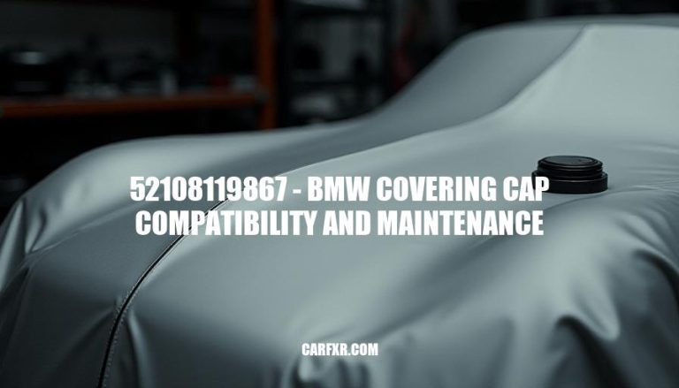 52108119867 - BMW Covering Cap Compatibility and Maintenance