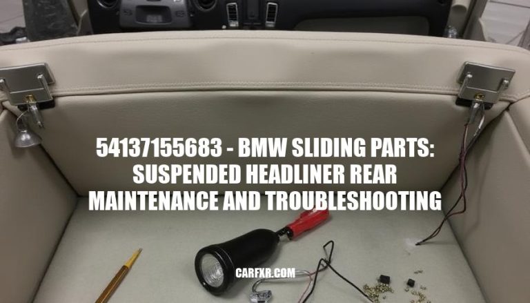 54137155683 - BMW Sliding Parts: Suspended Headliner Rear Maintenance and Troubleshooting