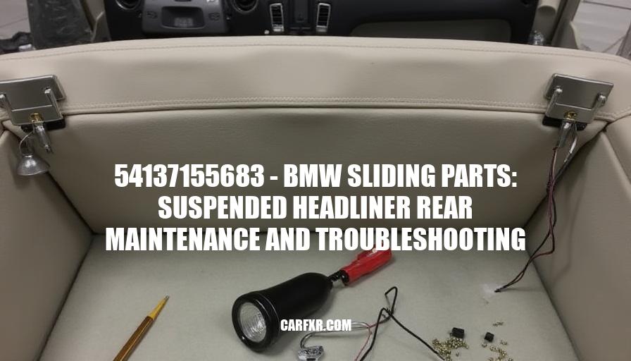 54137155683 - BMW Sliding Parts: Suspended Headliner Rear Maintenance and Troubleshooting