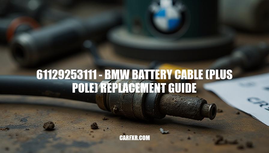 61129253111 - BMW Battery Cable (Plus Pole) Replacement Guide