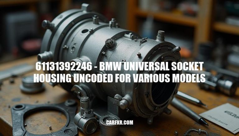 61131392246 - BMW Universal Socket Housing Uncoded for Various Models