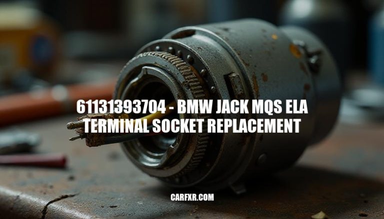 61131393704 - BMW Jack MQS ELA Terminal Socket Replacement