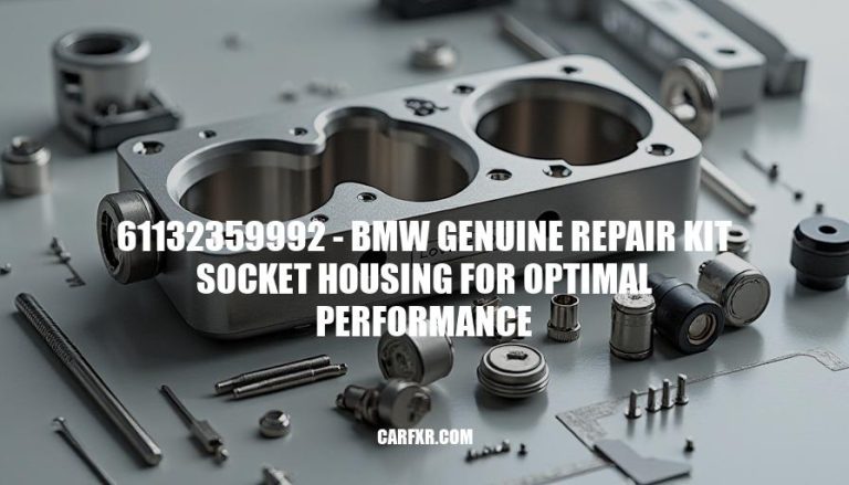 61132359992 - BMW Genuine Repair Kit Socket Housing for Optimal Performance