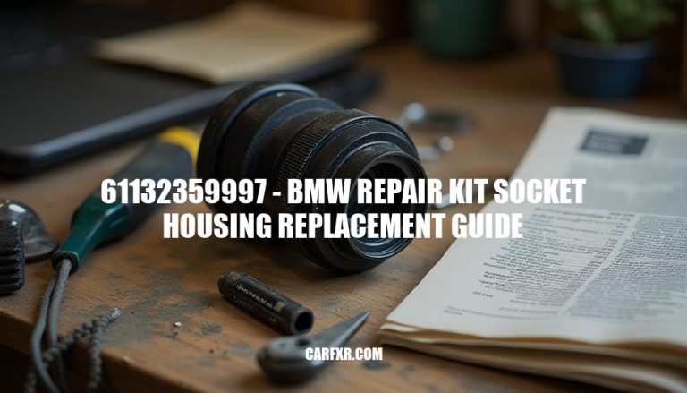 61132359997 - BMW Repair Kit Socket Housing Replacement Guide