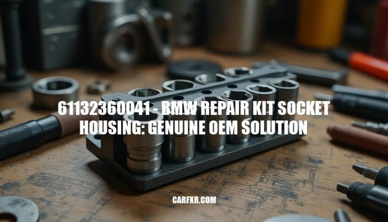 61132360041 - BMW Repair Kit Socket Housing: Genuine OEM Solution