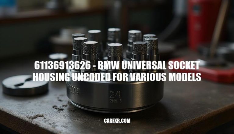 61136913626 - BMW Universal Socket Housing Uncoded for Various Models