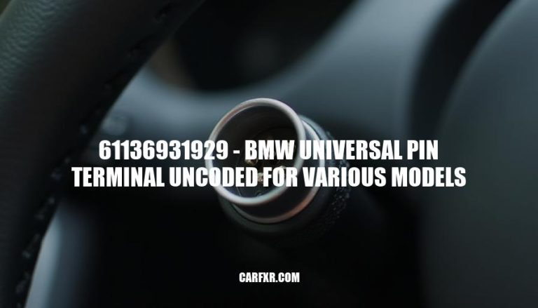 61136931929 - BMW Universal Pin Terminal Uncoded for Various Models