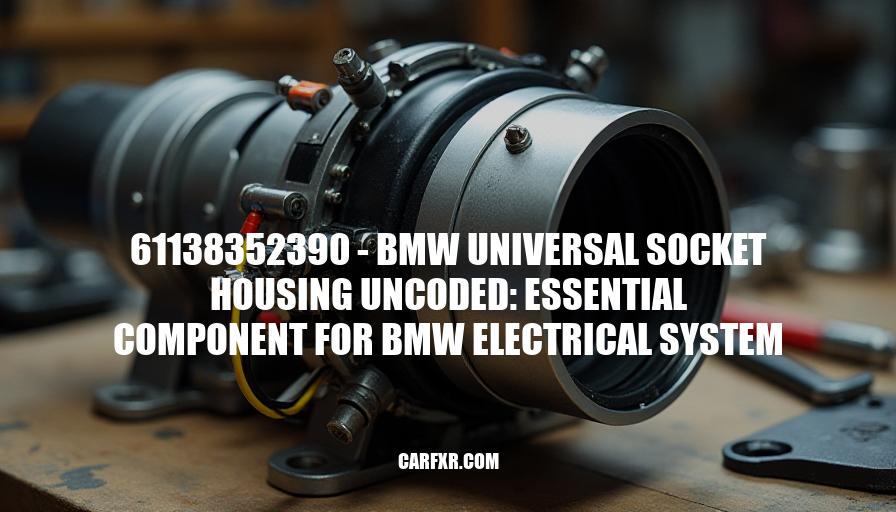 61138352390 - BMW Universal Socket Housing Uncoded: Essential Component for BMW Electrical System