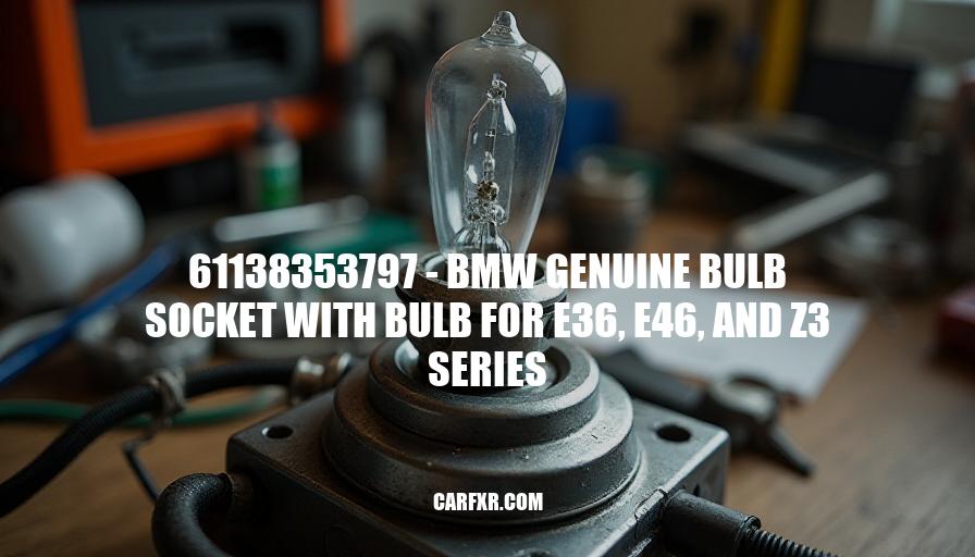 61138353797 - BMW Genuine Bulb Socket with Bulb for E36, E46, and Z3 Series