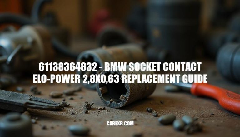 61138364832 - BMW Socket Contact ELO-Power 2,8x0,63 Replacement Guide