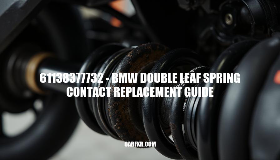 61138377732 - BMW Double Leaf Spring Contact Replacement Guide