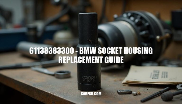 61138383300 - BMW Socket Housing Replacement Guide