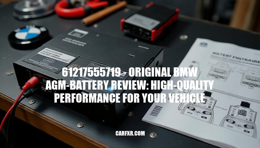 61217555719 - Original BMW AGM-Battery Review: High-Quality Performance for Your Vehicle