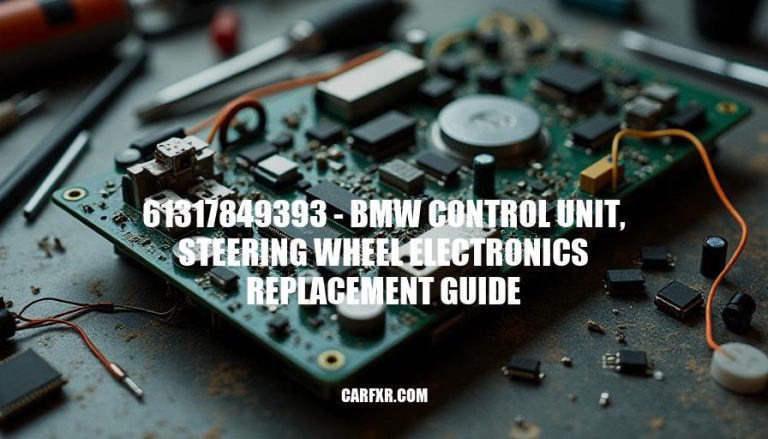 61317849393 - BMW Control Unit, Steering Wheel Electronics Replacement Guide